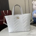 Gucci Women Betty Medium Tote Bag White Leather 847387AAFA1
