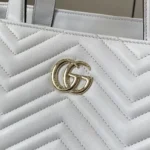Gucci Women Betty Medium Tote Bag White Leather 847387AAFA1