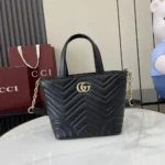 Gucci Women Betty Small Tote Bag Black Leather ‎847386AAFA1