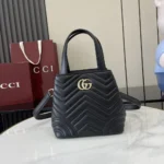 Gucci Women Betty Small Tote Bag Black Leather ‎847386AAFA1