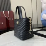 Gucci Women Betty Small Tote Bag Black Leather ‎847386AAFA1