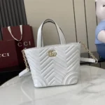 Gucci Women Betty Small Tote Bag White Leather ‎847386AAFA1