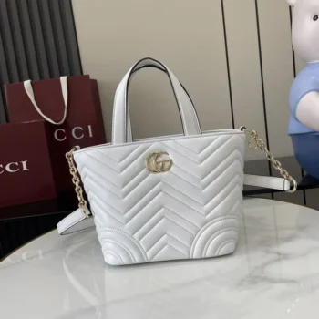 Gucci Women Betty Small Tote Bag White Leather ‎847386AAFA1
