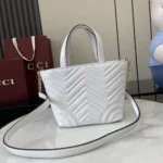 Gucci Women Betty Small Tote Bag White Leather ‎847386AAFA1