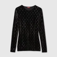 Gucci Women Embroidered Stretch Chenille Top 851690XUANY