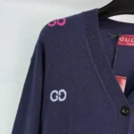 Gucci Women Fine Cashmere Cardigan with Intarsia 833671XKEYI