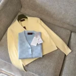 Gucci Women Fine Cotton GG Jacquard Cardigan-Yellow 818735XKEOH