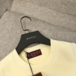 Gucci Women Fine GG Cotton Sleeveless Top-Yellow 821143XKEPI