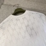 Gucci Women GG Cotton Crewneck Top-White ‎820703XKEO6