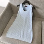 Gucci Women GG Cotton Jacquard Mini Dress-Light Blue 786403XKEPI
