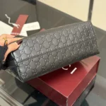 Gucci Women GG Emblem Medium Shoulder Bag-Black ‎847449AAFDV