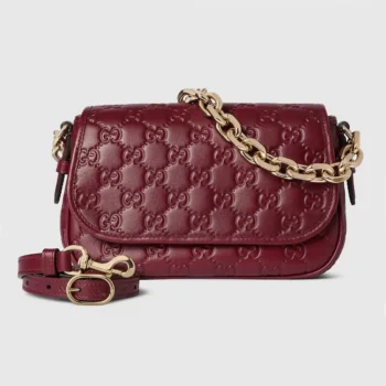 Gucci Women GG Emblem Small Shoulder Bag-847448AAFDV6207