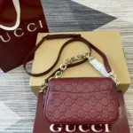 Gucci Women GG Emblem Small Shoulder Bag-847448AAFDV6207