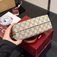 Gucci Women GG Emblem Small Shoulder Bag-Brown (1)