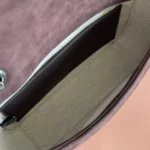 Gucci Women GG Marmont Mini Shoulder Bag Dark Brown Leather