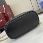 Gucci Women GG Marmont Mini Vanity Bag-Black ‎837454AAET8