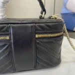 Gucci Women GG Marmont Mini Vanity Bag-Black ‎837454AAET8