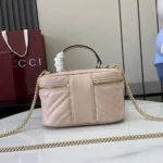 Gucci Women GG Marmont Mini Vanity Bag-Pink ‎837454AAET8