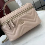 Gucci Women GG Marmont Mini Vanity Bag-Pink ‎837454AAET8
