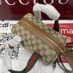 Gucci Women Mini GG Handbag Beige And Brown GG Canvas 859975FAFWX