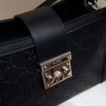 Gucci Women Padlock Medium Top Handle Bag-Black 838992