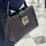 Gucci Women Padlock Medium Top Handle Bag-Black 838992