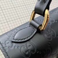 Gucci Women Padlock Medium Top Handle Bag-Black 838998 (1)
