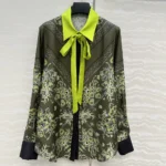 Gucci Women Printed Silk Twill Shirt 837650Z7AS2