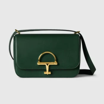 Gucci Women Siena Small Shoulder Bag Green Leather 846705AAFKB