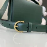 Gucci Women Siena Small Shoulder Bag Green Leather 846705AAFKB