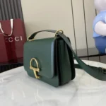 Gucci Women Siena Small Shoulder Bag Green Leather 846705AAFKB