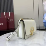 Gucci Women Siena Small Shoulder Bag Ivory Leather ‎846705AAFKB