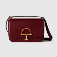 Gucci Women Siena Small Shoulder Bag Maroon Leather 846705AAFK
