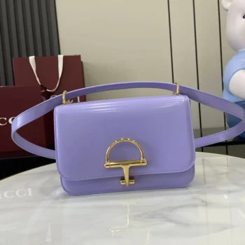 Gucci Women Siena Small Shoulder Bag Purple Leather ‎846705AADVW