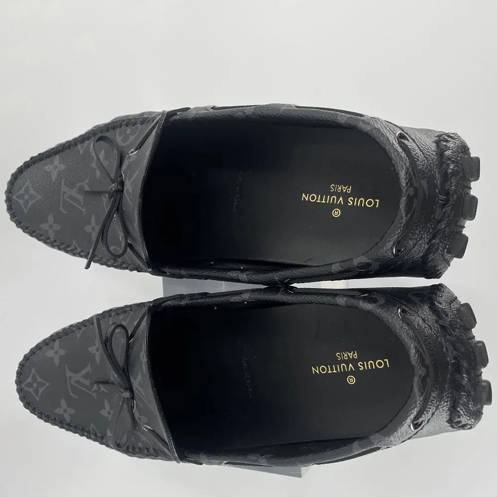 Louis Vuitton LV Men Arizona Moccasin Shoes Gray (20) Louis Vuitton LV Men Arizona Moccasin Shoes Gray
