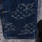 Louis Vuitton LV Men Monogram Denim Skate Pants 1AILUU