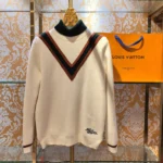 Louis Vuitton LV Men PRE-ORDER NOW Contrasting Cable Knit Turtleneck 1AJBSX