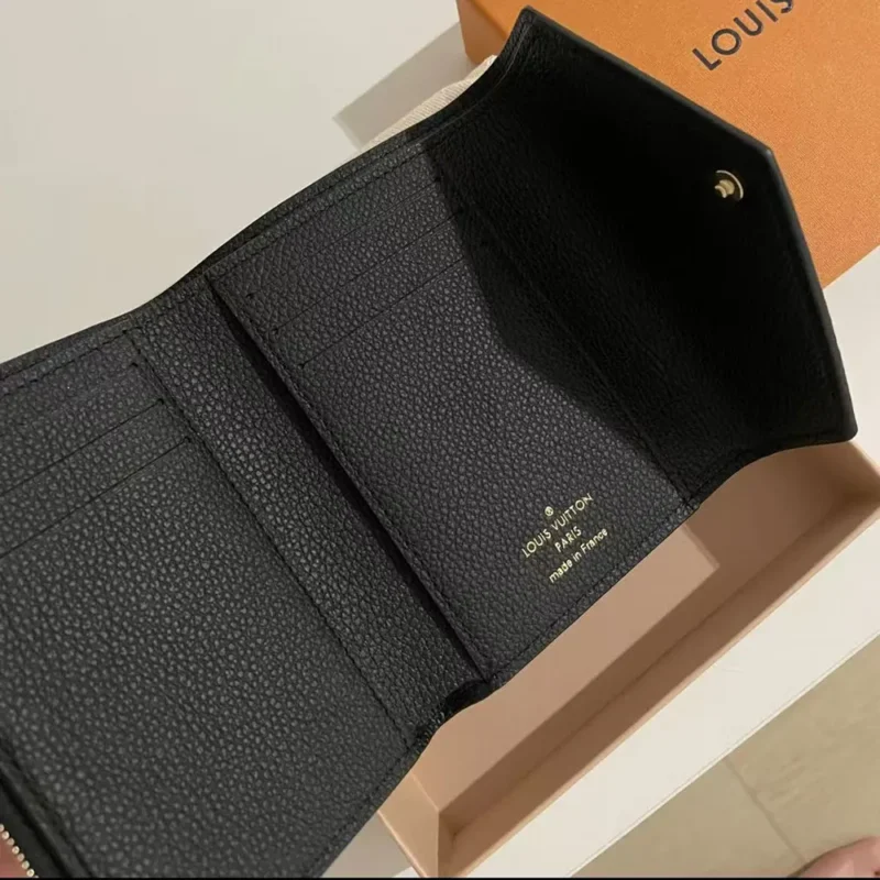 Louis Vuitton LV Unisex Victorine Wallet Monogram Empreinte Leather-Black M64060
