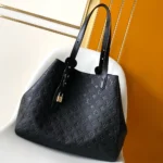 Louis Vuitton LV Women All In One MM Cowhide Leather-Black M25860