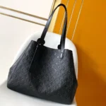 Louis Vuitton LV Women All In One MM Cowhide Leather-Black M25860