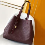 Louis Vuitton LV Women All In One MM Cowhide Leather-Maroon M25888
