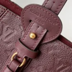 Louis Vuitton LV Women All In One MM Cowhide Leather-Maroon M25888 - Image 9