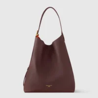 Louis Vuitton LV Women Hobo MM in Calf leather-Maroon M15209