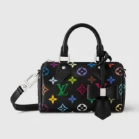 Louis Vuitton LV Women LV x TM Nano Speedy-Black M13406