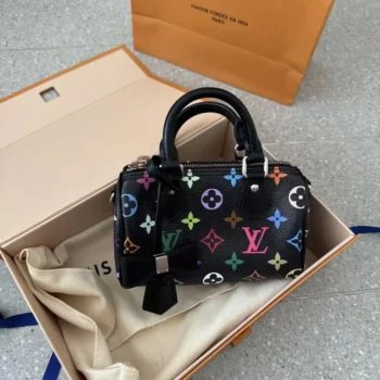 Louis Vuitton LV Women LV x TM Nano Speedy-Black M13406