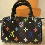 Louis Vuitton LV Women LV x TM Nano Speedy-Black M13406