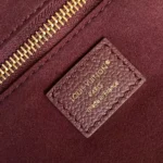 Louis Vuitton LV Women Neverfull MM Embossed Grained Cowhide Leather M25855