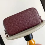 Louis Vuitton LV Women Neverfull MM Embossed Grained Cowhide Leather M25855