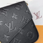Louis Vuitton LV Women Pochette Félicie Monogram Empreinte-Black M82477