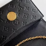 Louis Vuitton LV Women Wallet On Chain Rosy M13569-Black